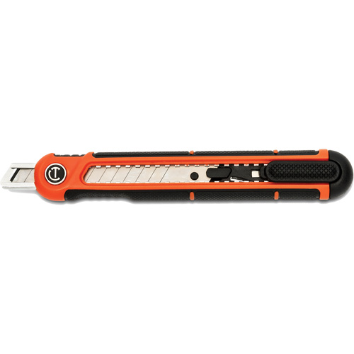 9mm Snap Off Blade Retractable Knife, Steel, Plastic Handle Kelford