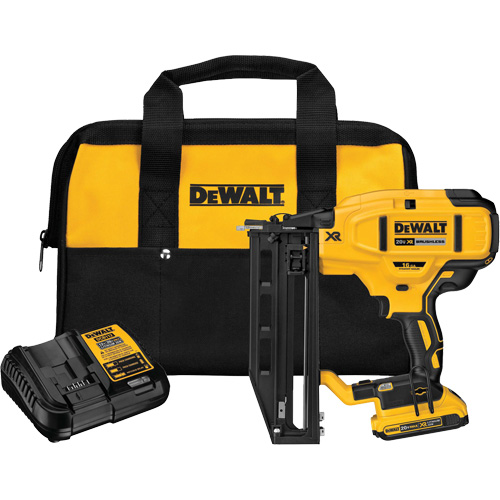 XR&reg; 16 GA Cordless Straight Finish Nailer Kit, 20 V, Lithium-Ion Kelford