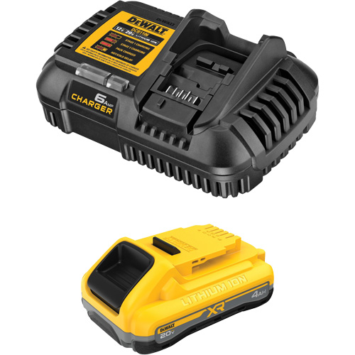 XR POWERPACK Battery & Charger Kit, Lithium-Ion, 20 V, 4 Ah Kelford