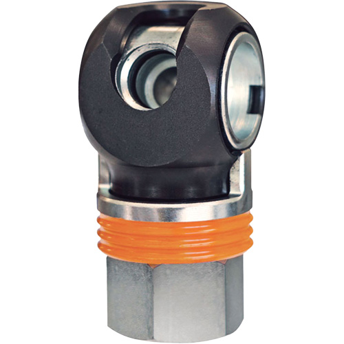 TOPQUIK SC Industrial Quick Coupler, Nickel-Plated Steel, 1/2", Female NPT, 359 PSI Kelford