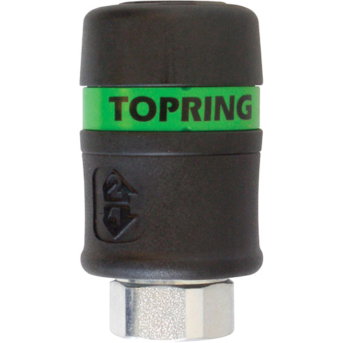 TOPQUIK Ultraflo 7.8 mm Quick Coupler, Polyester Composite, 3/8", Female NPT, 174 PSI Kelford