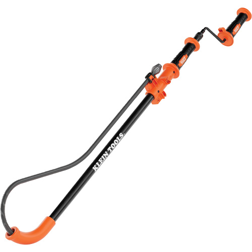 Steel Toilet Auger, Manual, 3' Cable Length, 1/2" Cable Diameter Kelford
