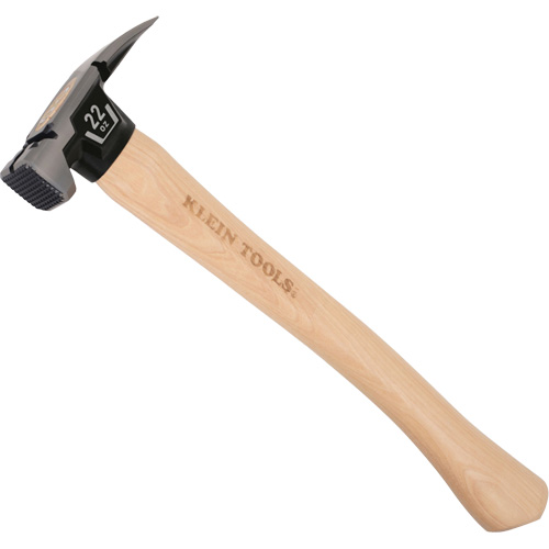 Marteau &agrave; panne fendue droite &agrave; face meul&eacute;e, 22 oz, Prise en Bois, 16-1/10" lo Kelford