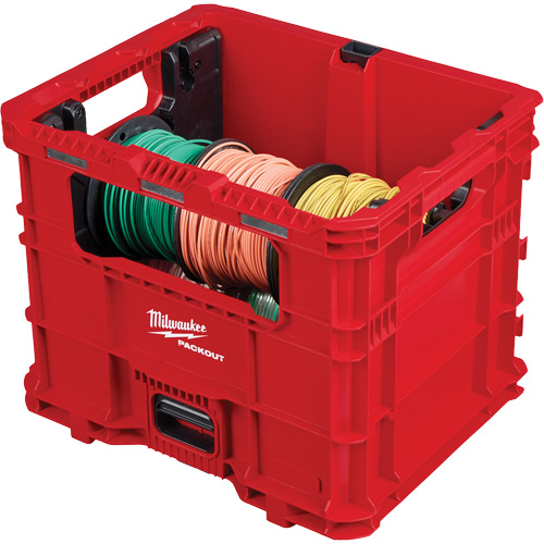 Bac distributeur de fils XL PACKOUT, 15-3/4" x 18-5/8" x 15", Noir/Rouge Kelford
