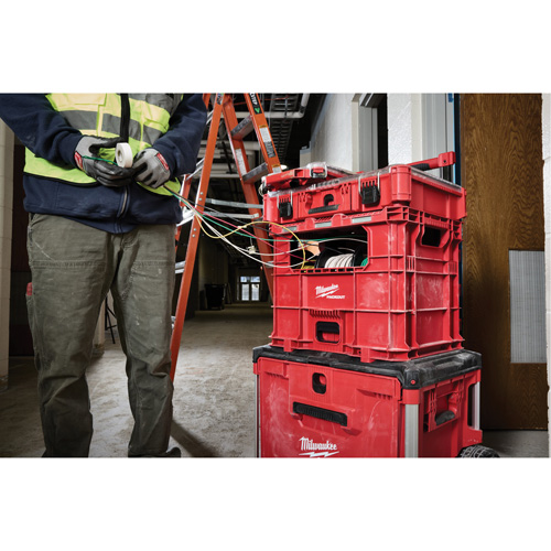 Bac distributeur de fils XL PACKOUT, 15-3/4" x 18-5/8" x 15", Noir/Rouge Kelford