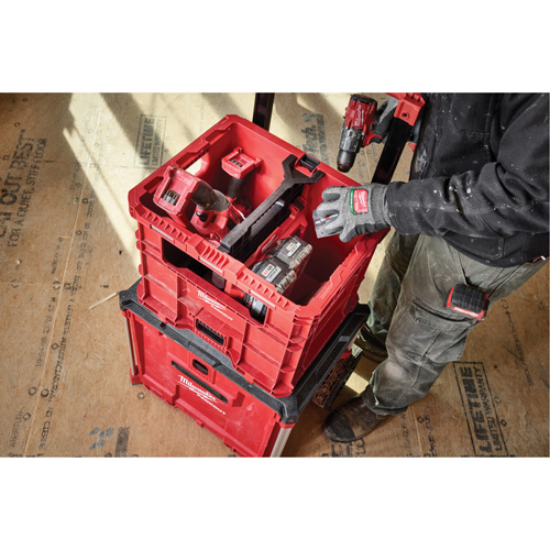 Caisse Packout, 15-3/4" x 18-5/8" x 15", Noir/Rouge Kelford