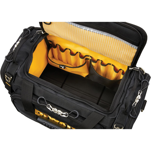 Sac &agrave; outils de chantier ToughSystem 2.0 r&eacute;sistant &agrave; la salet&eacute;, 1680 Denier, 50 pochettes, Noir/Jaune Kelford