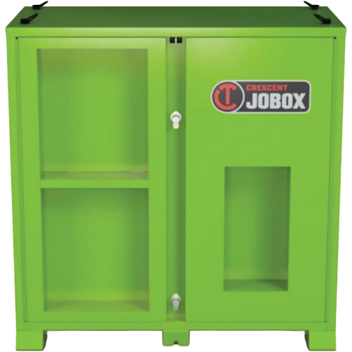 Armoire de rangement d'&eacute;PI sur place, Acier, Vert lime haute visibilit&eacute; Kelford