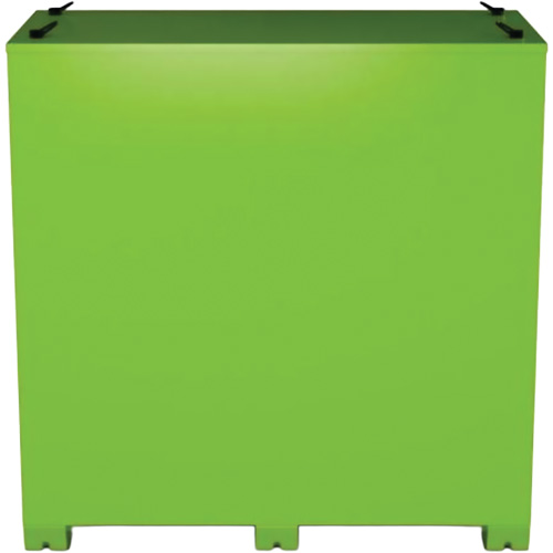 Armoire de rangement d'&eacute;PI sur place, Acier, Vert lime haute visibilit&eacute; Kelford