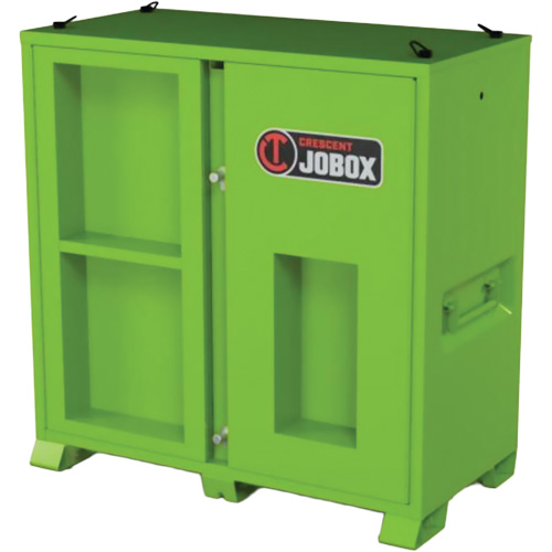Armoire de rangement d'&eacute;PI sur place, Acier, Vert lime haute visibilit&eacute; Kelford