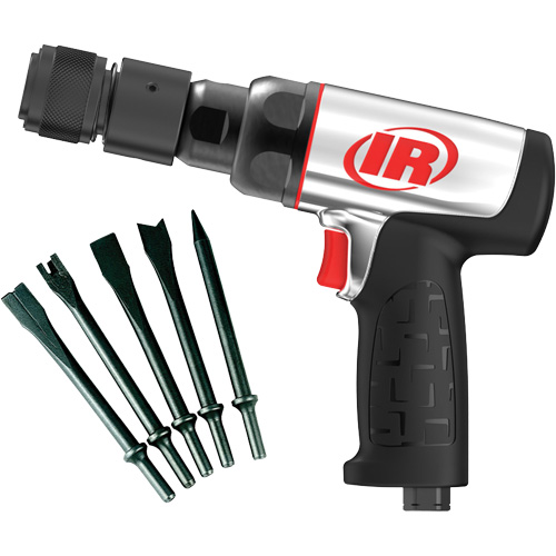 Marteau pneumatique robuste avec burins, 16,2 pi³/min, 1/4" NPT, 3330 coups/min, 3/4" x 2-1/2" (19,05 mm x 63,5 mm) Kelford
