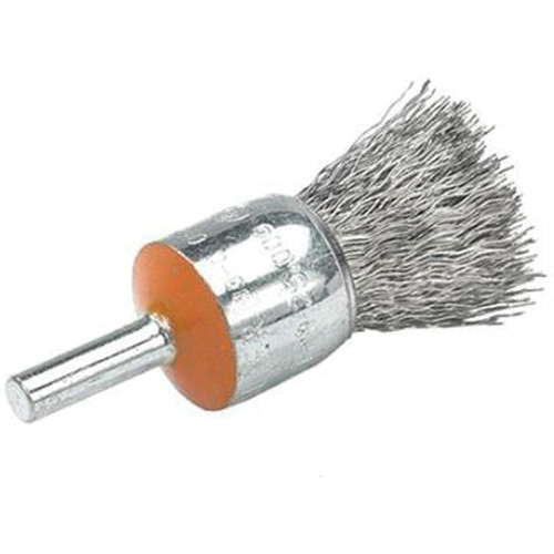Brosses mont&eacute;es &agrave; fils cr&ecirc;p&eacute;s, 1/2", Fils 0,01", Tige 1/4" Kelford