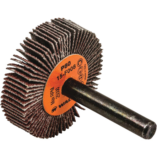 Flap Wheels-Coolcut Flap Wheels, Aluminum Oxide, 80 Grit, 1-1/2" x 3/8" x 1/4" Kelford