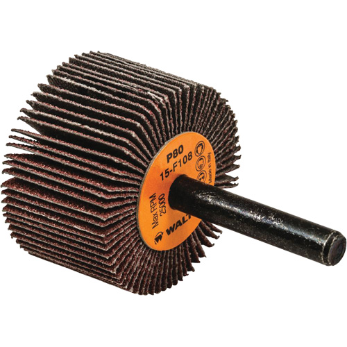 Disques &agrave; lamelles - Meules &agrave; lamelles Coolcut, Oxyde d'aluminium, Grain 80, 1-1/2" x 1" x 1/4" Kelford