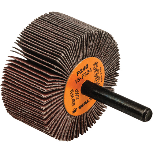 Flap Wheels-Coolcut Flap Wheels, Aluminum Oxide, 240 Grit, 2" x 1" x 1/4" Kelford