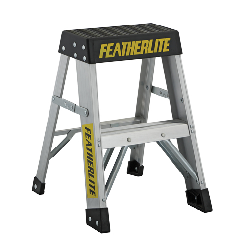 Industrial Extra Heavy-Duty Step Stool/Ladders, 2', Aluminum, 300 lbs. Capacity, Type 1A Kelford