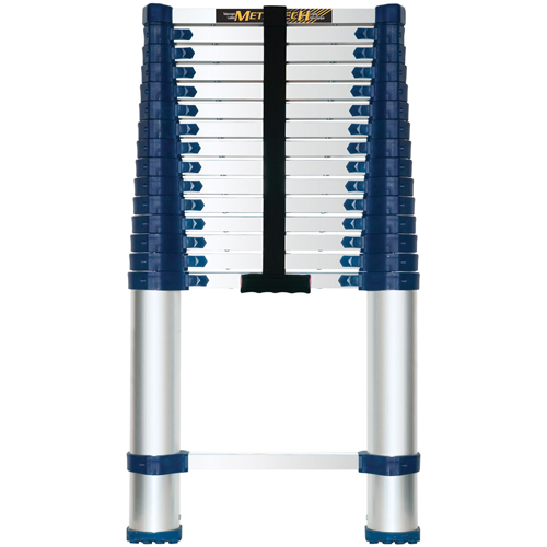 Telescopic Ladder, 3' - 15.5', Aluminum, 250 lbs. Capacity, Type 1 Kelford