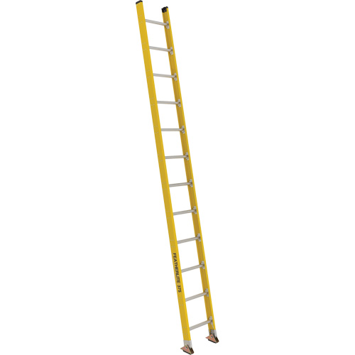 Industrial Extra Heavy-Duty Straight Ladders (5600 Series), 12', Fibreglass, 375 lbs., CSA Grade 1AA Kelford
