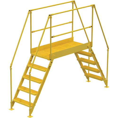 Crossover Ladder, 115-1/2" Overall Span, 50" H x 60" D, 24" Step Width Kelford