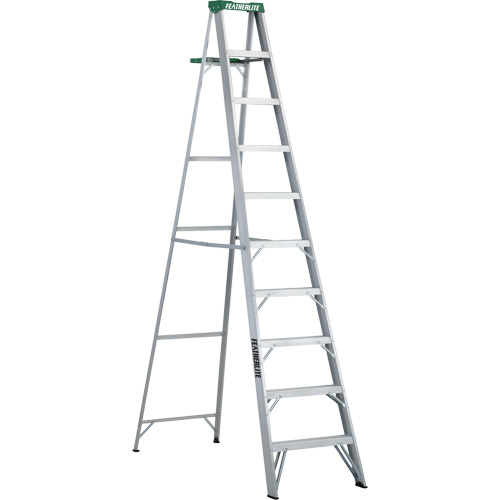 Commercial Duty Stepladders (2400 Series), 10', Aluminum, 225 lbs. Capacity, Type 2 Kelford