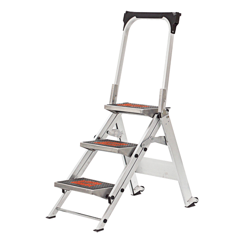 Safety Stepladder with Bar & Tray, 2.2', Aluminum, 300 lbs. Capacity, Type 1A Kelford