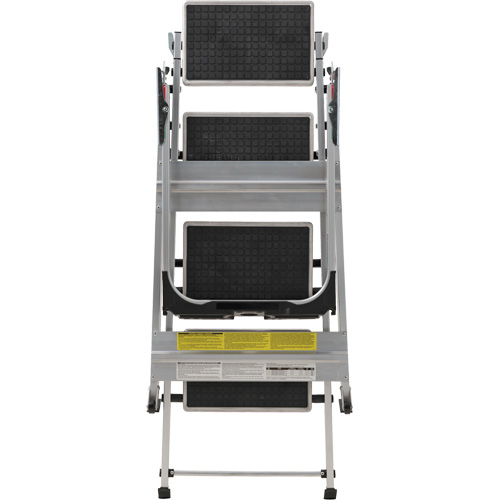 Tilt & Roll Step Stool Ladder, 4 Steps, 44.25" x 22.13" x 59" High Kelford