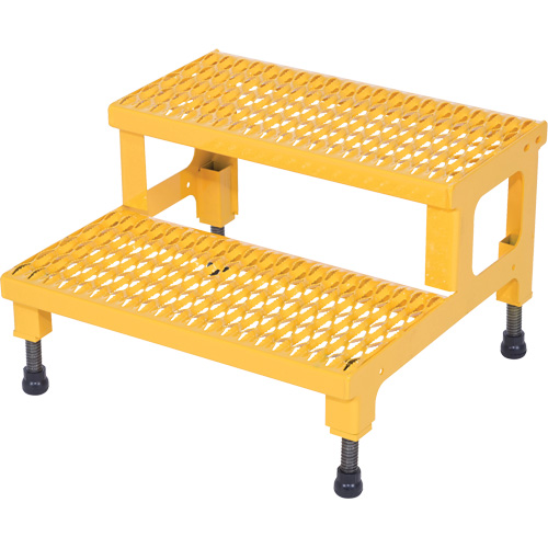 Plate-forme ajustable Step-Mate, 2 marche(s), 23-13/16" la x 22-7/8" lo x 15-1/4" h, Capacit&eacute; 500 lb Kelford