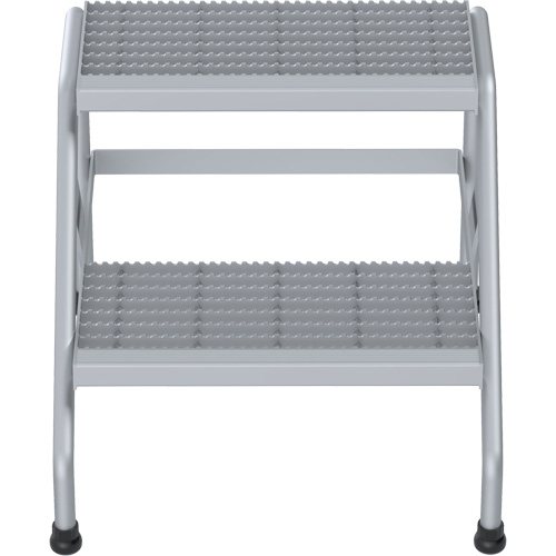 Escabeau en aluminium, 2 marche(s), 22-13/16" la x 24-9/16" lo x 20" h, Capacit&eacute; 500 lb Kelford