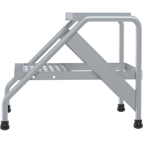 Escabeau en aluminium, 2 marche(s), 22-13/16" la x 24-9/16" lo x 20" h, Capacit&eacute; 500 lb Kelford