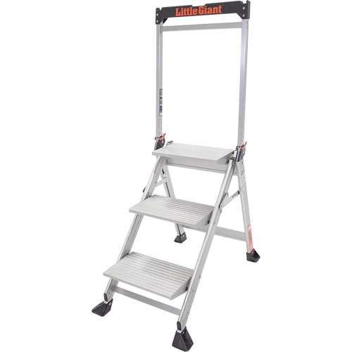 Jumbo Step Ladder, 2.2', Aluminum, 375 lbs. Capacity, Type 1AA Kelford
