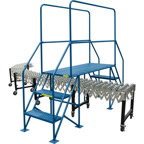 &eacute;chelles de liaison, 35-1/2" Port&eacute;e hors tout, 31-1/2" ha x 22" p, 22" Largeur de la marche Kelford