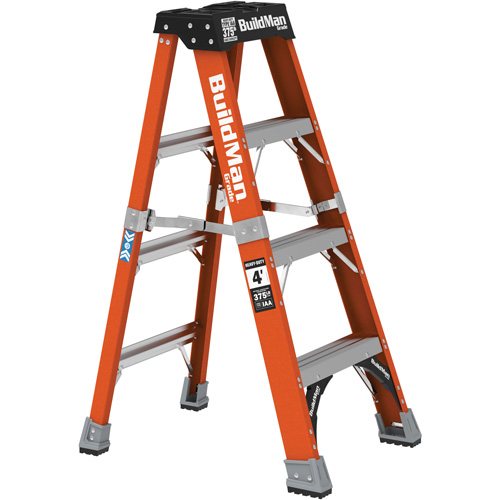 Step Ladder, 4', Fibreglass, 375 lbs. Capacity, Type 1AA Kelford