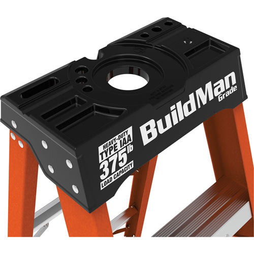 Step Ladder, 6', Fibreglass, 375 lbs. Capacity, Type 1AA Kelford