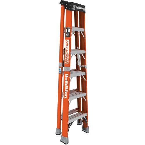 Step Ladder, 6', Fibreglass, 375 lbs. Capacity, Type 1AA Kelford