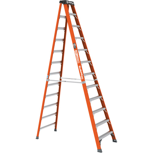 Step Ladder, 12', Fibreglass, 375 lbs. Capacity, Type 1AA Kelford