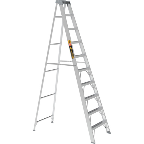 Step Ladder, 10', Aluminum, 225 lbs. Capacity, Type 2 Kelford