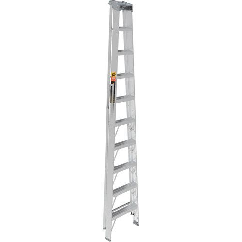 Step Ladder, 10', Aluminum, 225 lbs. Capacity, Type 2 Kelford
