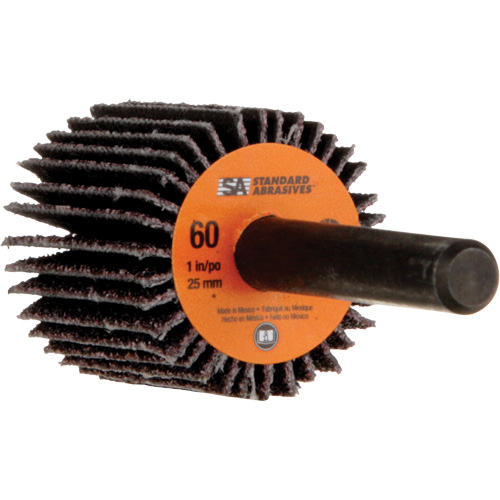 Meule &agrave; lamelles Standard Abrasives, Oxyde d'aluminium, Grain 60, 1" x 1" x 1/4" Kelford