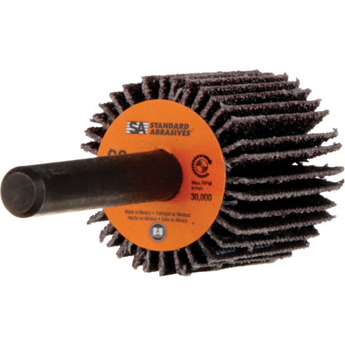 Meule &agrave; lamelles Standard Abrasives, Oxyde d'aluminium, Grain 60, 1" x 1" x 1/4" Kelford