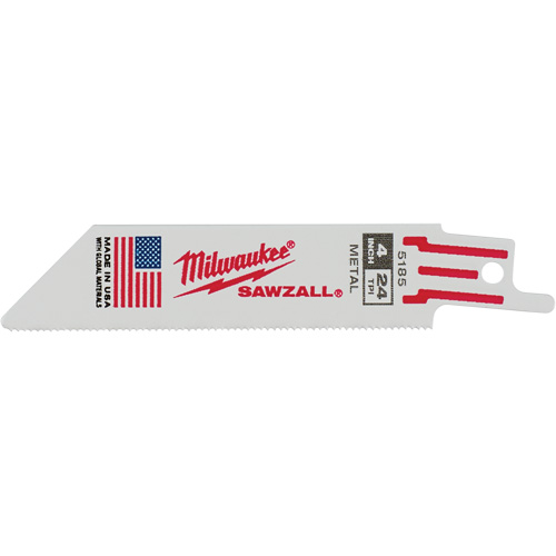 Lames de scie alternative Sawzall, Bim&eacute;tal, 24 Dents par pouce, 4" lo x 3/4" la Kelford