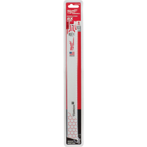 Lame The Torch Sawzall, Bim&eacute;tal, 18 Dents par pouce, 12" lo x 1" la Kelford