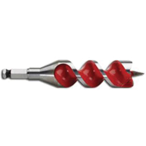 Ship Auger Drill Bit, 1-1/4 Diameter, 4" Flute, 7/16" Hex Shank Kelford