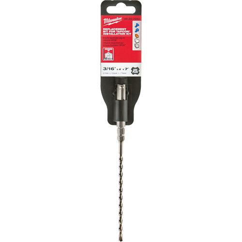 Foret de maçonnerie &agrave; deux cannelures, 3/16", Tige SDS-Plus, Carbure Kelford