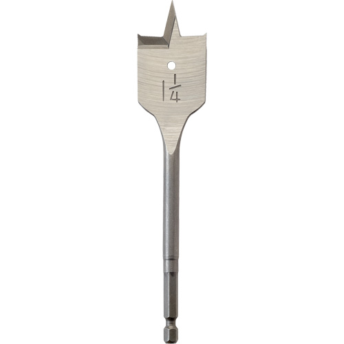 M&egrave;che plate, Diam&egrave;tre de 1-1/4", Tige 1/4" hex, Longeur de 6" Kelford