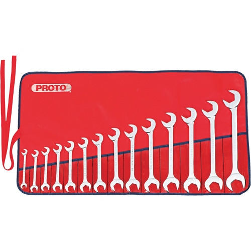 Full Polish Angle Wrench Set, Open-Ended, 14 Pieces, Imperial Kelford