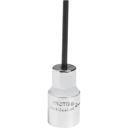 Douille &agrave; embout, Hexagonale, 2,5 mm x 1-7/8" lo, Prise 1/4" Kelford