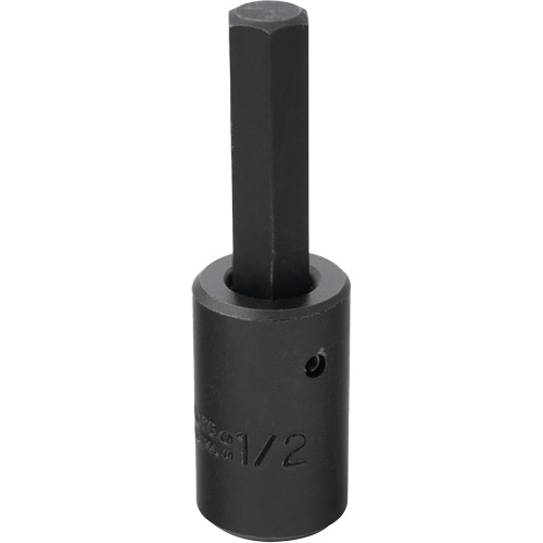 Socket Bit, Hex, 1/2" x 3-5/8" L, 1/2" Drive Kelford