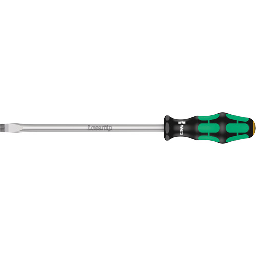 Tapered Slotted Screwdriver, 3/8", 12" L, Plastic Handle Kelford