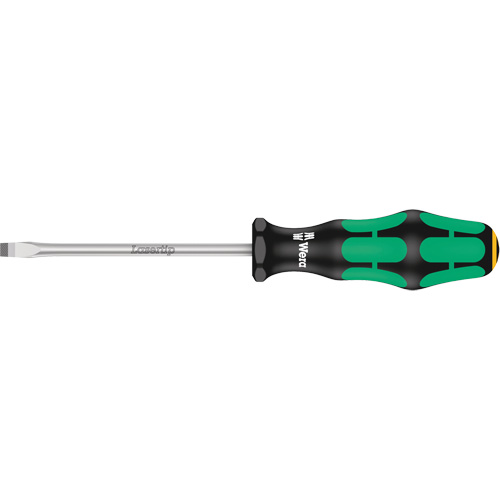 Tapered Slotted Screwdriver, 1/2", 10/1/2" L, Plastic Handle Kelford