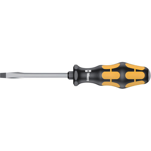 Slotted Demolition Screwdriver, 1/4", 8-1/8" L, Plastic Handle Kelford